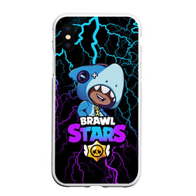 Чехол для iPhone XS Max матовый с принтом Brawl Stars LEON SHARK , Силикон | Область печати: задняя сторона чехла, без боковых панелей | brawl | brawl stars | crow | leon | sally | shark | stars | акула | бравл | бравл старс | браво старс | игра | компьютерная | кров | леон | леон акула | онлайн | старс | шарк