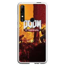 Чехол для Honor P Smart Z с принтом DOOM eternal 2020 , Силикон | Область печати: задняя сторона чехла, без боковых панелей | Тематика изображения на принте: 2020 | dom | doom | eternal | fortnite | pubg | дом | дум | дуум | пабг | пубг | фортнайт