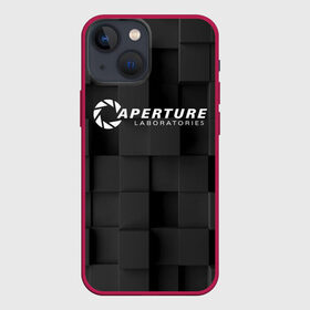 Чехол для iPhone 13 mini с принтом PORTAL ,  |  | aperture laboratories | glados | portal | portal 2 | valve | гладос | портал | портал 2 | челл