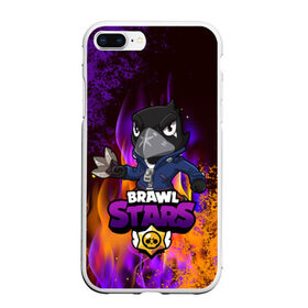 Чехол для iPhone 7Plus/8 Plus матовый с принтом Brawl Stars CROW , Силикон | Область печати: задняя сторона чехла, без боковых панелей | brawl | brawl stars | crow | leon | sally | shark | stars | акула | бравл | бравл старс | браво старс | игра | компьютерная | кров | леон | леон акула | онлайн | старс | шарк