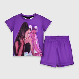 Детский костюм с шортами 3D с принтом Ariana Grande (Ариана Гранде) ,  |  | ariana grande | актриса | американская певица | ариана | ариана гранде | гранде | девушка | музыка | певица | песни | продюсер