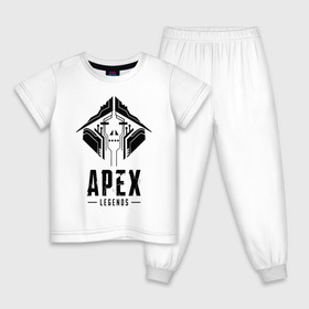 Детская пижама хлопок с принтом APEX LEGENDS CRYPTO , 100% хлопок |  брюки и футболка прямого кроя, без карманов, на брюках мягкая резинка на поясе и по низу штанин
 | apex | apex legends | legend | legends. | апекс игра | апекс легенд | апекс легендc