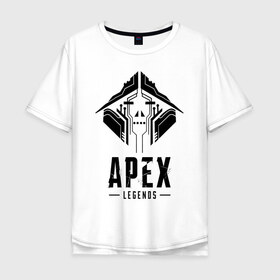 Мужская футболка хлопок Oversize с принтом APEX LEGENDS CRYPTO , 100% хлопок | свободный крой, круглый ворот, “спинка” длиннее передней части | apex | apex legends | legend | legends. | апекс игра | апекс легенд | апекс легендc