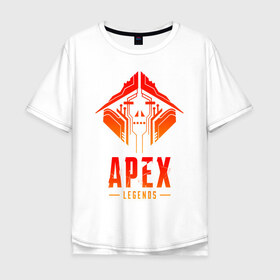 Мужская футболка хлопок Oversize с принтом APEX LEGENDS CRYPTO , 100% хлопок | свободный крой, круглый ворот, “спинка” длиннее передней части | apex | apex legends | legend | legends. | апекс игра | апекс легенд | апекс легендc