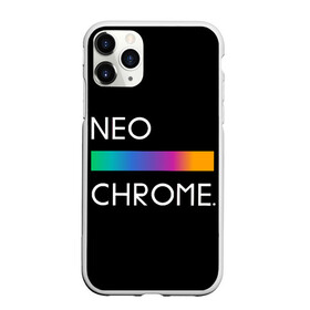Чехол для iPhone 11 Pro матовый с принтом NEO CHROME , Силикон |  | rgb | контрастный | круг | металл | мудрость | мысль | надпись | палитра | радуга | радужный | символ | сфера | текст | фраза | цветной | яркий