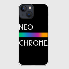 Чехол для iPhone 13 mini с принтом NEO CHROME ,  |  | rgb | контрастный | круг | металл | мудрость | мысль | надпись | палитра | радуга | радужный | символ | сфера | текст | фраза | цветной | яркий