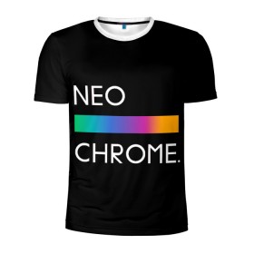 Мужская футболка 3D спортивная с принтом NEO CHROME , 100% полиэстер с улучшенными характеристиками | приталенный силуэт, круглая горловина, широкие плечи, сужается к линии бедра | rgb | контрастный | круг | металл | мудрость | мысль | надпись | палитра | радуга | радужный | символ | сфера | текст | фраза | цветной | яркий