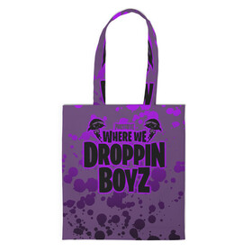 Шоппер 3D с принтом Droppin Boys , 100% полиэстер | Плотность: 200 г/м2; Размер: 34×35 см; Высота лямок: 30 см | battle | fortnite | funny | kills | royale | save | season | the | twitch | world | битва | борьба | зомби | королевская | оружие | скины | стратегия | фортнайт