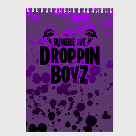 Скетчбук с принтом Droppin Boys , 100% бумага
 | 48 листов, плотность листов — 100 г/м2, плотность картонной обложки — 250 г/м2. Листы скреплены сверху удобной пружинной спиралью | battle | fortnite | funny | kills | royale | save | season | the | twitch | world | битва | борьба | зомби | королевская | оружие | скины | стратегия | фортнайт