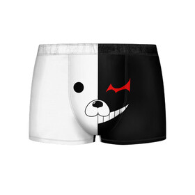 Мужские трусы 3D с принтом Monokuma , 50% хлопок, 50% полиэстер | классическая посадка, на поясе мягкая тканевая резинка | anime | character | dangan ronpa | kawai | manga | аниме | анимэ | глаз | данганронпа | двухцветная | директор | злодей | из | изображение | кавай | крутой | лицо | манга | медведь | милый | мишка | на груди | необычный | нос