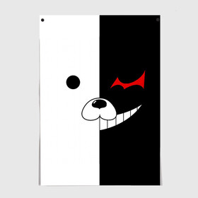 Постер с принтом Monokuma , 100% бумага
 | бумага, плотность 150 мг. Матовая, но за счет высокого коэффициента гладкости имеет небольшой блеск и дает на свету блики, но в отличии от глянцевой бумаги не покрыта лаком | anime | character | dangan ronpa | kawai | manga | аниме | анимэ | глаз | данганронпа | двухцветная | директор | злодей | из | изображение | кавай | крутой | лицо | манга | медведь | милый | мишка | на груди | необычный | нос