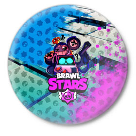 Значок с принтом BRAWL STARS 8 BIT ,  металл | круглая форма, металлическая застежка в виде булавки | 8 bit | bibi | brawl stars | brock | bull | crow | dinomike | el primo | leon | mobile game | nita | poko | ricochet | stars | tara | бравл старс | ворон | леон | мобильные игры