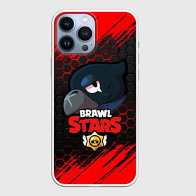 Чехол для iPhone 13 Pro Max с принтом BRAWL STARS CROW ,  |  | bibi | brawl stars | crow | el brown | leon | leon shark | max | sally leon | shark | stars | акула | биби | ворон | леон