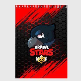 Скетчбук с принтом BRAWL STARS CROW , 100% бумага
 | 48 листов, плотность листов — 100 г/м2, плотность картонной обложки — 250 г/м2. Листы скреплены сверху удобной пружинной спиралью | bibi | brawl stars | crow | el brown | leon | leon shark | max | sally leon | shark | stars | акула | биби | ворон | леон