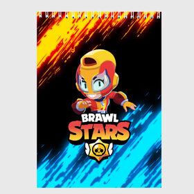 Скетчбук с принтом BRAWL STARS MAX , 100% бумага
 | 48 листов, плотность листов — 100 г/м2, плотность картонной обложки — 250 г/м2. Листы скреплены сверху удобной пружинной спиралью | bibi | brawl stars | crow | el brown | leon | leon shark | max | sally leon | shark | stars | акула | биби | ворон | леон