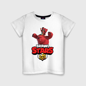 Детская футболка хлопок с принтом Brawl Stars - Nita , 100% хлопок | круглый вырез горловины, полуприлегающий силуэт, длина до линии бедер | brawl | nita | stars | герой | игра | компьютерная | мобильная | нита