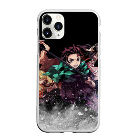 Чехол для iPhone 11 Pro матовый с принтом KIMETSU NO YAIBA , Силикон |  | demon slayer | demon slayer: kimetsu no yaiba | kimetsu | kimetsu no yaiba | nezuko | slayer | tanjiro | клинок рассекающий демонов | незуко | танджиро | шинобу кочо