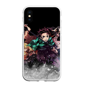 Чехол для iPhone XS Max матовый с принтом KIMETSU NO YAIBA , Силикон | Область печати: задняя сторона чехла, без боковых панелей | demon slayer | demon slayer: kimetsu no yaiba | kimetsu | kimetsu no yaiba | nezuko | slayer | tanjiro | клинок рассекающий демонов | незуко | танджиро | шинобу кочо