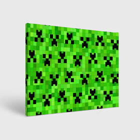 Холст прямоугольный с принтом MINECRAFT | МАЙНКРАФТ , 100% ПВХ |  | Тематика изображения на принте: block | criper | cube | minecraft | pixel | блок | геометрия | крафт | крипер | кубики | майнкрафт | пиксели
