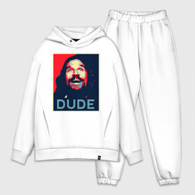 Мужской костюм хлопок OVERSIZE с принтом Dude Libowski ,  |  | 2020 | abide | art | big lebowski | dude | english | film | movie | poster | retro | tr | актёр | америка | английский | арт | большой лебовски | братья | год | джефф бриджес | звёзды | кино | лебовский | леон | на английском | надпись