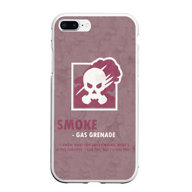 Чехол для iPhone 7Plus/8 Plus матовый с принтом Smoke (R6s) , Силикон | Область печати: задняя сторона чехла, без боковых панелей | Тематика изображения на принте: art | game | logo | rainbow | shooter | siege | six | smoke | ubisoft | арт | газ | игра | игры | компьютерные | лого | оперативник | осада | персонаж | радуга 6 | следж | слэдж | смоук | шутер