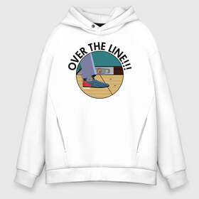 Мужское худи Oversize хлопок с принтом Over the line!!! , френч-терри — 70% хлопок, 30% полиэстер. Мягкий теплый начес внутри —100% хлопок | боковые карманы, эластичные манжеты и нижняя кромка, капюшон на магнитной кнопке | dude | the big lebowski | the jesus rolls броски хесуса | банни | большой лебовски | боулинг | глубокий сон | джефф бриджес | донни | дюдя | смоки | уолтер собчак | фильм | чувак