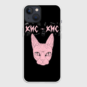 Чехол для iPhone 13 с принтом Кис Кис ,  |  | punk | punk rock | rock | алина олешева | кис | кис кис | кокос | панк | панк рок | рок | софья сомусева | хмурый