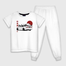 Детская пижама хлопок с принтом Nissan Silvia S14 , 100% хлопок |  брюки и футболка прямого кроя, без карманов, на брюках мягкая резинка на поясе и по низу штанин
 | Тематика изображения на принте: 