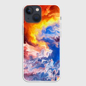 Чехол для iPhone 13 mini с принтом Краски ,  |  | fire | абстракция | вода | градиент | искусство | краски | огни | огонь | отражение | разводы | стихии