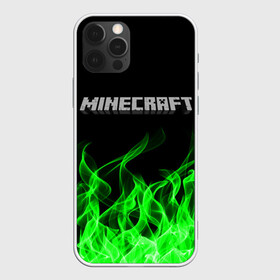 Чехол для iPhone 12 Pro Max с принтом MINECRAFT FIRE , Силикон |  | block | creeper | cube | minecraft | pixel | блок | геометрия | крафт | крипер | кубики | майнкрафт | пиксели