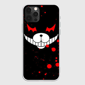 Чехол для iPhone 12 Pro Max с принтом MONOKUMA , Силикон |  | anime | bear | black  white | danganronpa | kurokuma | monodam | monokuma | monomi | monotaro | rabbit | school | shirokuma | аниме | главарь | мoноми | монокума | черно белый | школа