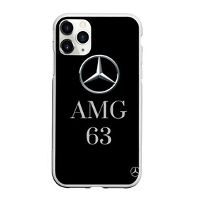 Чехол для iPhone 11 Pro Max матовый с принтом Mersedes AMG 63 , Силикон |  | 63. | amg | mersedes