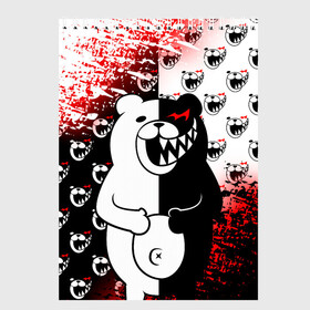 Скетчбук с принтом MONOKUMA , 100% бумага
 | 48 листов, плотность листов — 100 г/м2, плотность картонной обложки — 250 г/м2. Листы скреплены сверху удобной пружинной спиралью | anime | bear | black  white | danganronpa | kurokuma | monodam | monokuma | monomi | monotaro | pink | rabbit | school | shirokuma | аниме | главарь | мoноми | монокума | черно белый | школа