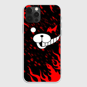 Чехол для iPhone 12 Pro Max с принтом MONOKUMA , Силикон |  | anime | bear | black  white | danganronpa | kurokuma | monodam | monokuma | monomi | monotaro | pink | rabbit | school | shirokuma | аниме | главарь | мoноми | монокума | черно белый | школа