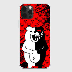 Чехол для iPhone 12 Pro Max с принтом MONOKUMA , Силикон |  | Тематика изображения на принте: anime | bear | black  white | danganronpa | kurokuma | monodam | monokuma | monomi | monotaro | pink | rabbit | school | shirokuma | аниме | главарь | мoноми | монокума | черно белый | школа