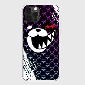 Чехол для iPhone 12 Pro Max с принтом MONOKUMA , Силикон |  | anime | bear | black  white | danganronpa | kurokuma | monodam | monokuma | monomi | monotaro | pink | rabbit | school | shirokuma | аниме | главарь | мoноми | монокума | черно белый | школа