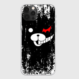 Чехол для iPhone 12 Pro Max с принтом MONOKUMA , Силикон |  | Тематика изображения на принте: anime | bear | black  white | danganronpa | kurokuma | monodam | monokuma | monomi | monotaro | pink | rabbit | school | shirokuma | аниме | главарь | мoноми | монокума | черно белый | школа