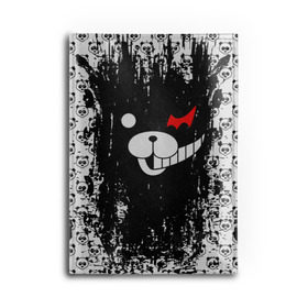 Обложка для автодокументов с принтом MONOKUMA. , натуральная кожа |  размер 19,9*13 см; внутри 4 больших “конверта” для документов и один маленький отдел — туда идеально встанут права | anime | bear | black  white | danganronpa | kurokuma | monodam | monokuma | monomi | monotaro | pink | rabbit | school | shirokuma | аниме | главарь | мoноми | монокума | черно белый | школа