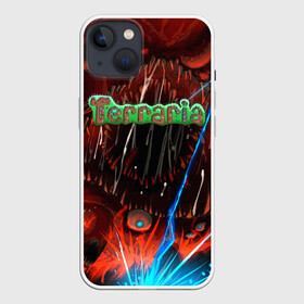 Чехол для iPhone 13 с принтом Terraria ,  |  | minecraft | terraria | инди игры | майнкрафт | террария