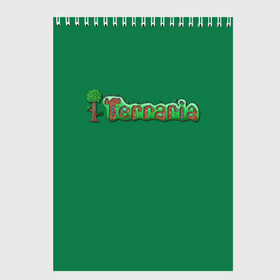 Скетчбук с принтом Terraria , 100% бумага
 | 48 листов, плотность листов — 100 г/м2, плотность картонной обложки — 250 г/м2. Листы скреплены сверху удобной пружинной спиралью | 8 | bit | boss | bosses | game | lord | minecraft | moon | pixel | terraria | the | игра | майнкрафт | пиксели | пиксель | тераррия