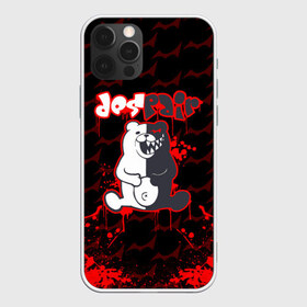 Чехол для iPhone 12 Pro Max с принтом MONOKUMA , Силикон |  | anime | bear | black  white | danganronpa | kurokuma | monodam | monokuma | monomi | monotaro | pink | rabbit | school | shirokuma | аниме | главарь | мoноми | монокума | черно белый | школа