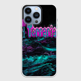 Чехол для iPhone 13 Pro с принтом Terraria ,  |  | terraria | terraria logo | terraria modded | террария | террария надпись