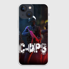 Чехол для iPhone 13 mini с принтом C OPS ,  |  | Тематика изображения на принте: c ops | critical ops | critical ops gameplay | critical ops hack