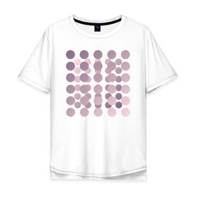 Мужская футболка хлопок Oversize с принтом Abstract circles , 100% хлопок | свободный крой, круглый ворот, “спинка” длиннее передней части | 