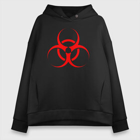 Женское худи Oversize хлопок с принтом BIOHAZARD , френч-терри — 70% хлопок, 30% полиэстер. Мягкий теплый начес внутри —100% хлопок | боковые карманы, эластичные манжеты и нижняя кромка, капюшон на магнитной кнопке | biohazard | radiation | re | re3 | residenr evil | toxic | virusвирус | world war z | биохазард | обитель зла | радиация | токсик | эпидемия