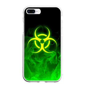 Чехол для iPhone 7Plus/8 Plus матовый с принтом BIOHAZARD , Силикон | Область печати: задняя сторона чехла, без боковых панелей | biohazard | radiation | re | re3 | residenr evil | toxic | virusвирус | world war z | биохазард | обитель зла | радиация | токсик | эпидемия