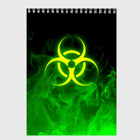 Скетчбук с принтом BIOHAZARD , 100% бумага
 | 48 листов, плотность листов — 100 г/м2, плотность картонной обложки — 250 г/м2. Листы скреплены сверху удобной пружинной спиралью | Тематика изображения на принте: biohazard | radiation | re | re3 | residenr evil | toxic | virusвирус | world war z | биохазард | обитель зла | радиация | токсик | эпидемия