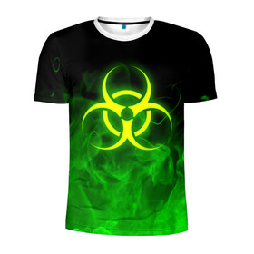 Мужская футболка 3D спортивная с принтом BIOHAZARD , 100% полиэстер с улучшенными характеристиками | приталенный силуэт, круглая горловина, широкие плечи, сужается к линии бедра | Тематика изображения на принте: biohazard | radiation | re | re3 | residenr evil | toxic | virusвирус | world war z | биохазард | обитель зла | радиация | токсик | эпидемия
