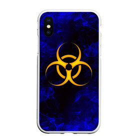 Чехол для iPhone XS Max матовый с принтом BIOHAZARD , Силикон | Область печати: задняя сторона чехла, без боковых панелей | biohazard | radiation | re | re3 | residenr evil | toxic | virusвирус | world war z | биохазард | обитель зла | радиация | токсик | эпидемия