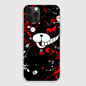 Чехол для iPhone 12 Pro Max с принтом MONOKUMA , Силикон |  | Тематика изображения на принте: anime | bear | black  white | danganronpa | kurokuma | monodam | monokuma | monomi | monotaro | pink | rabbit | school | shirokuma | аниме | главарь | мoноми | монокума | черно белый | школа